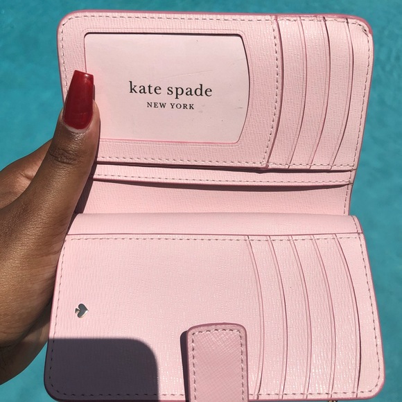 Kate Spade Hawaii Compact Wallet in Tutu Pink - Picture 8 of 9